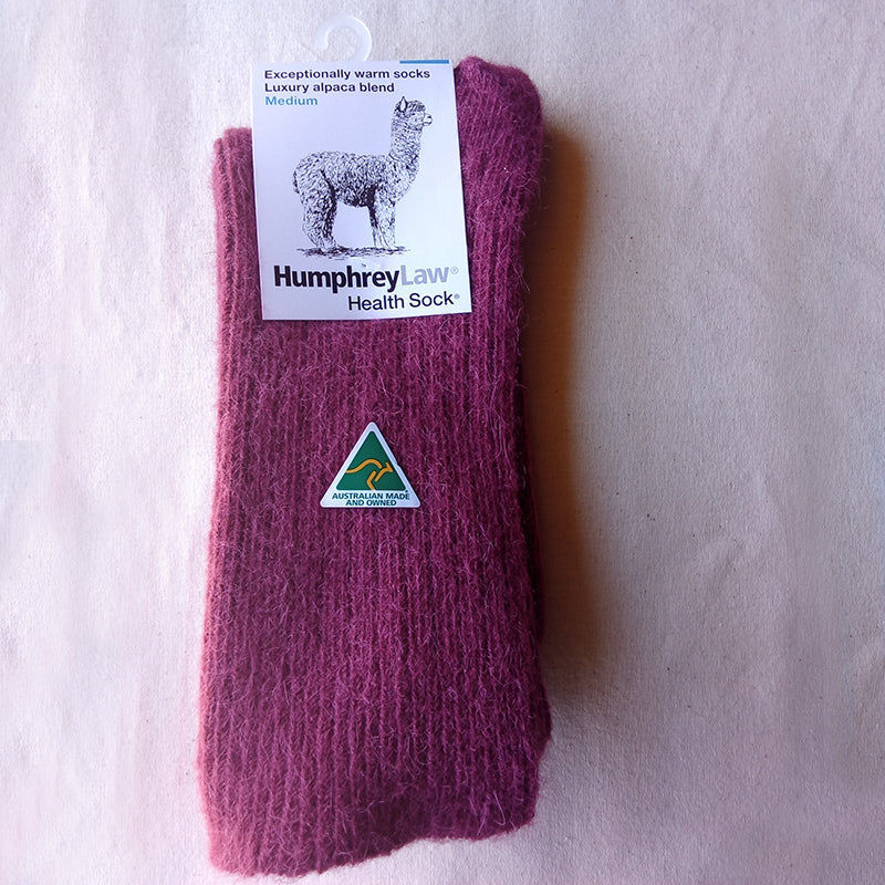 Socks - Style 01C  Alpaca, exceptionally warm, ribbed thicker health socks