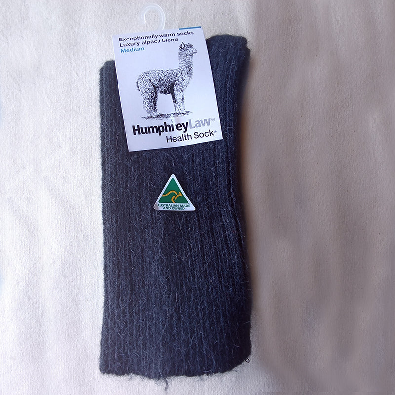 Socks - Style 01C  Alpaca, exceptionally warm, ribbed thicker health socks
