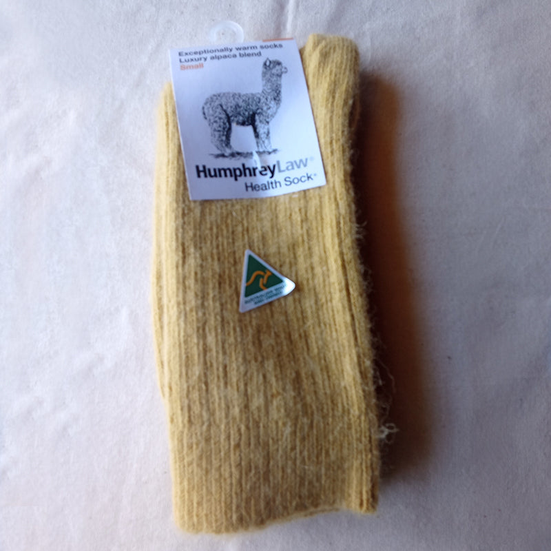 Socks - Style 01C  Alpaca, exceptionally warm, ribbed thicker health socks