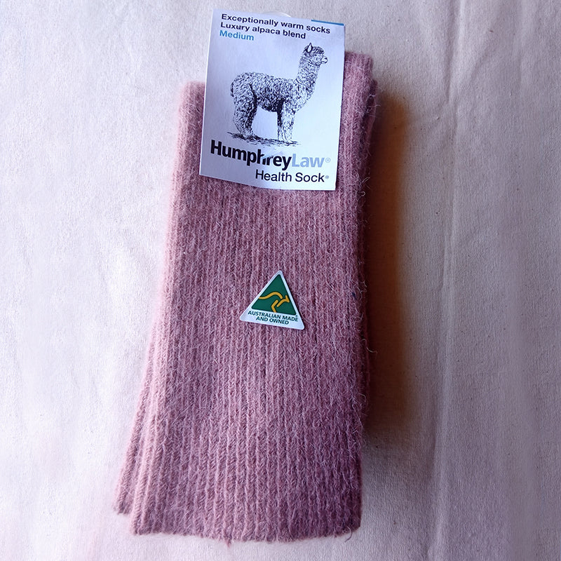 Socks - Style 01C  Alpaca, exceptionally warm, ribbed thicker health socks