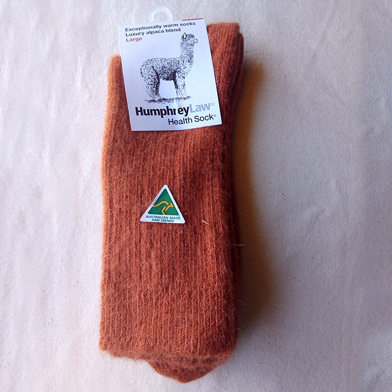 Socks - Style 01C  Alpaca, exceptionally warm, ribbed thicker health socks